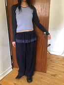 Bottoms Women Fashion Japanese Sweatpants Pantalon Streetwear Joggers Femme Patchwork Plaid Casual Straight Y2k Pants 2025 New