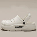 Unisex Anti Slip Covered Toe Slippers, Thick Sole Indoor Outdoor Sandals