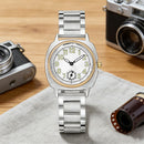 Women's Stylish Quartz Watch, Simple Niche Style with Stainless Steel Strap