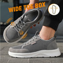 Wide Toe Barefoot Sneakers for Men, Breathable Minimalist Trail Running Shoes