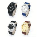 Men's Fashion Minimalist Watch, Leather Strap Business Style