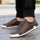 Fashion Sneakers Mens Casual Shoes Flat Soft Brand Male Footwear Classic Black Brown Plus Size 45