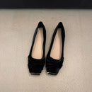 Women's Low Heel Square Toe Sneakers, Casual Lace Up Flat Dress Shoes