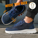 Wide Toe Barefoot Sneakers for Men, Breathable Minimalist Trail Running Shoes