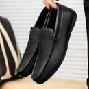 2026 Men Boat Shoes Business Breathable Mens Loafers Shoes Moccasins Flat Shoes Casual Genuine Leather Footwear Slip on Antiskid