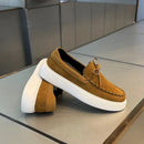 Men's Casual Leather Loafers, Slip On Breathable Driving Moccasins