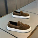Men's Casual Leather Loafers, Slip On Breathable Driving Moccasins
