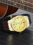 Men's Fashion Minimalist Watch, Leather Strap Business Style