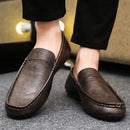2026 Men Boat Shoes Business Breathable Mens Loafers Shoes Moccasins Flat Shoes Casual Genuine Leather Footwear Slip on Antiskid