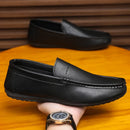 2026 Men Boat Shoes Business Breathable Mens Loafers Shoes Moccasins Flat Shoes Casual Genuine Leather Footwear Slip on Antiskid