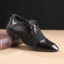 Men's Lace Up Leather Dress Shoes, Formal Business Wedding Shoes