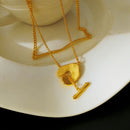 Fashion Pendant Chain Necklace for Women, Two Way Wearing Party Gift