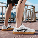 Barefoot Wide Toe Shoes Men Minimalist Zero Drop Sneakers Breathable Mesh Upper Shoes with Non-Slip Rubber Sole for Walking Gym