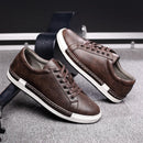 Fashion Sneakers Mens Casual Shoes Flat Soft Brand Male Footwear Classic Black Brown Plus Size 45