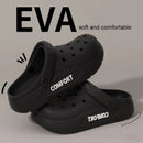 Unisex Anti Slip Covered Toe Slippers, Thick Sole Indoor Outdoor Sandals