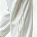 Men Wide Leg Sweatpants Side Pleated Striped Drawstring Elastic Waist Loose Straight Trousers Casual Streetwear Male Sports Jogg