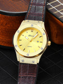 Men's Fashion Minimalist Watch, Leather Strap Business Style
