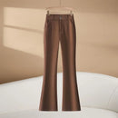 High Waist Bell Bottom Pants Casual Women's Trousers Spring Autumn Slimming Suit Pants Long Pants Fashion Reflective