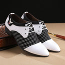 Men's Lace Up Leather Dress Shoes, Formal Business Wedding Shoes