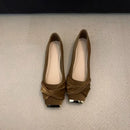 Women's Low Heel Square Toe Sneakers, Casual Lace Up Flat Dress Shoes