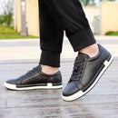 Fashion Sneakers Mens Casual Shoes Flat Soft Brand Male Footwear Classic Black Brown Plus Size 45