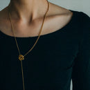 Fashion Pendant Chain Necklace for Women, Two Way Wearing Party Gift