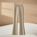 High Waist Bell Bottom Pants Casual Women's Trousers Spring Autumn Slimming Suit Pants Long Pants Fashion Reflective