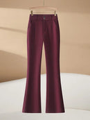 High Waist Bell Bottom Pants Casual Women's Trousers Spring Autumn Slimming Suit Pants Long Pants Fashion Reflective